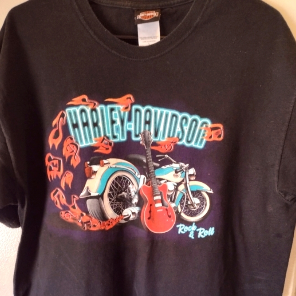 Harley Davidson, Mentor Ohio, Men's Lg Tshirt,Old School & FREE THANK YOU GIFT
